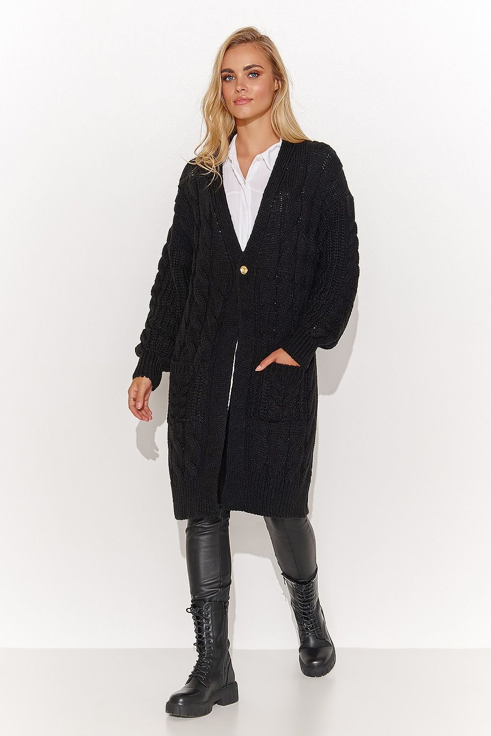 Cardigan model 184394 Makadamia